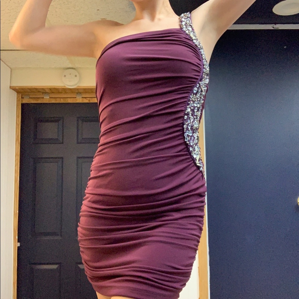 Fitted Purple dress